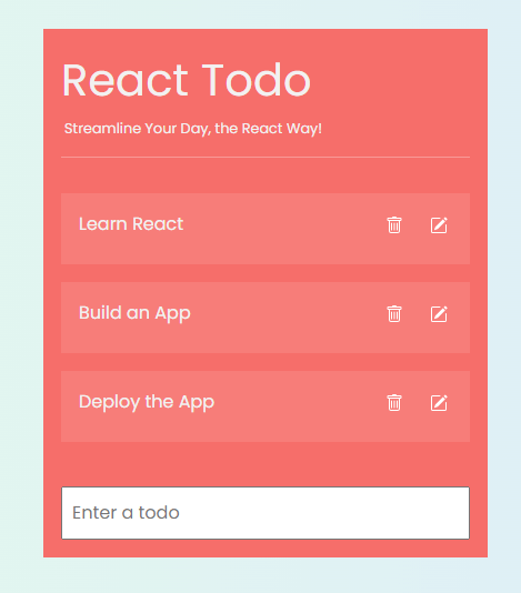React Todo App